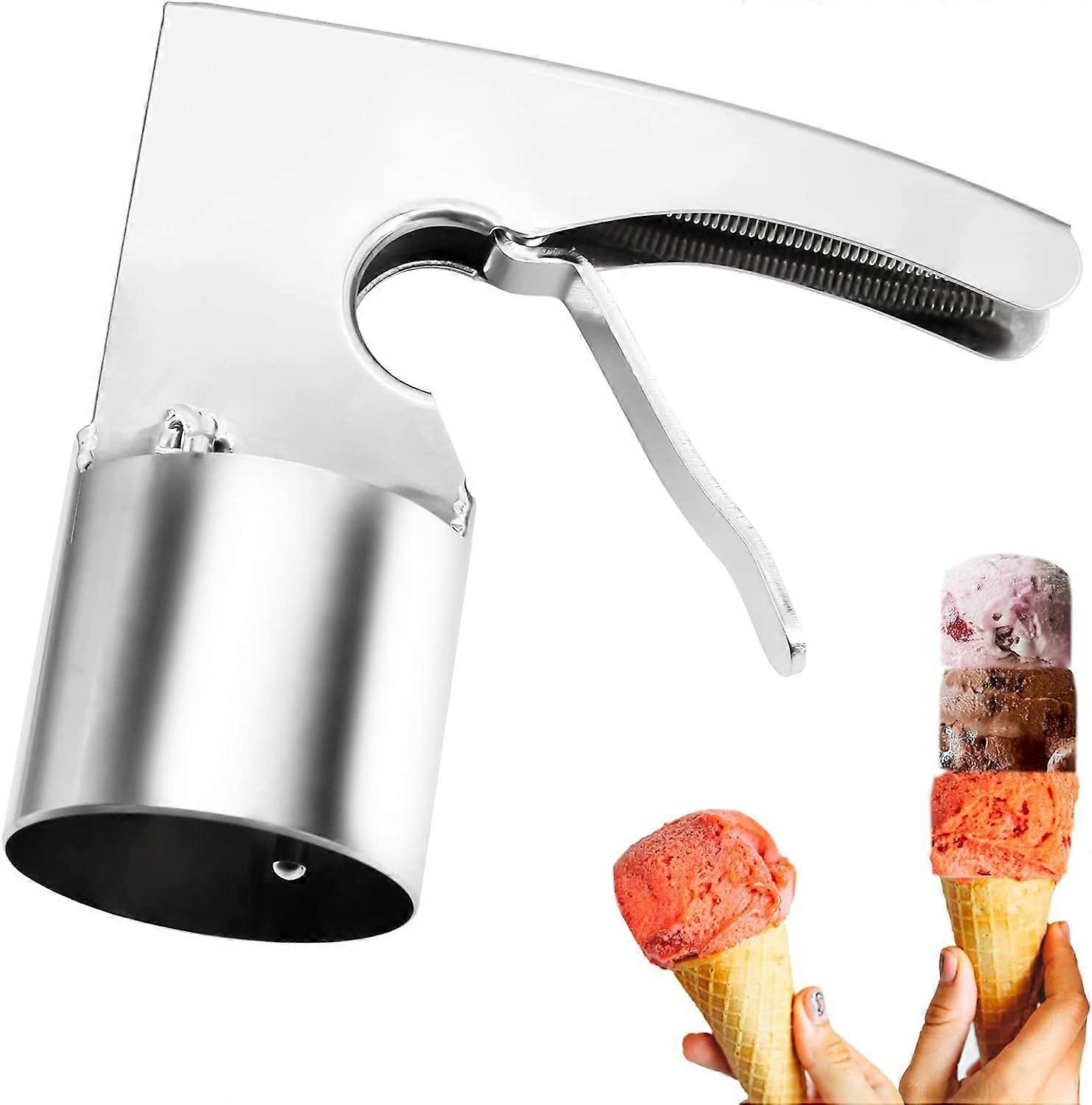 Old Time Ice Cream Scooper, Cylindrical Ice Cream Scoop, Stainless Steel Ice Cream Scoop with Trigger Release, Personalized Ice Cream Scoop, Great Ice