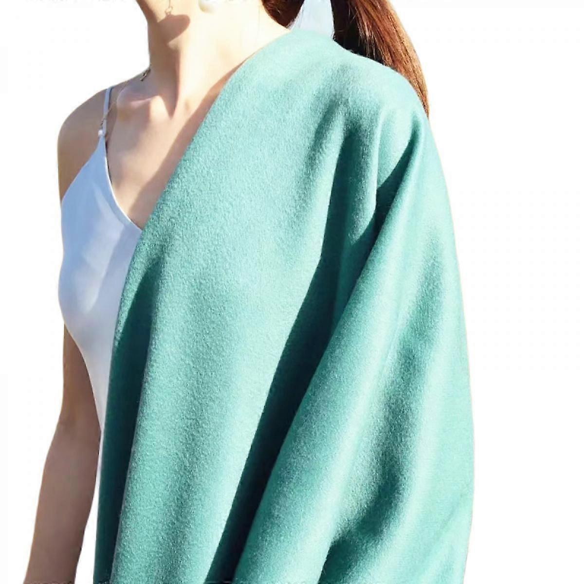 Womens Thick Soft Wool Pashmina Shawl Wrap Scarf Warm Solid Color Stole