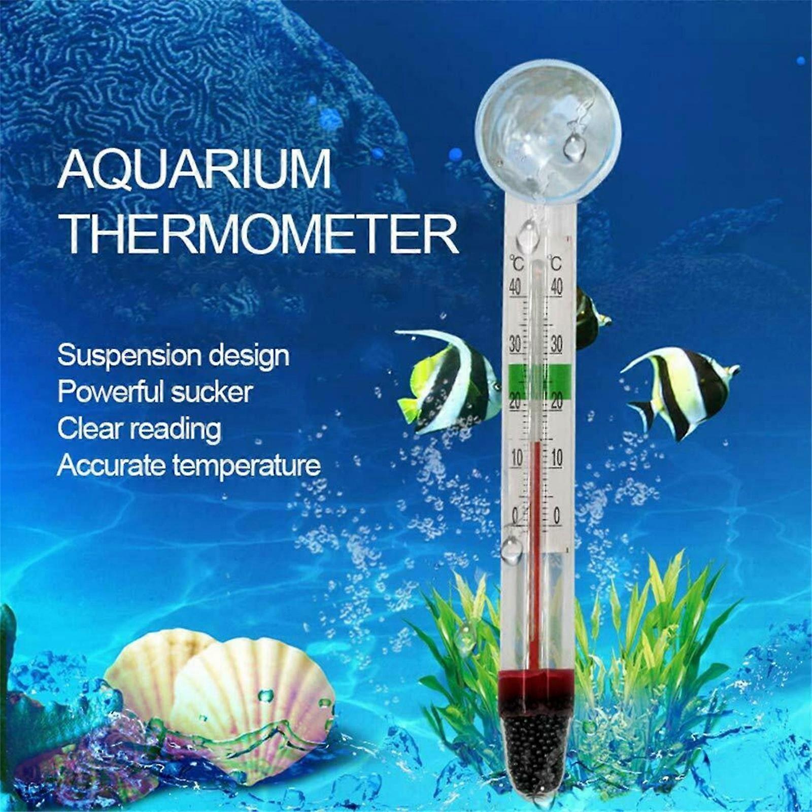 Submersible Glass 0 To 40C With Sucker Tropical Aquarium Fish 100ml
