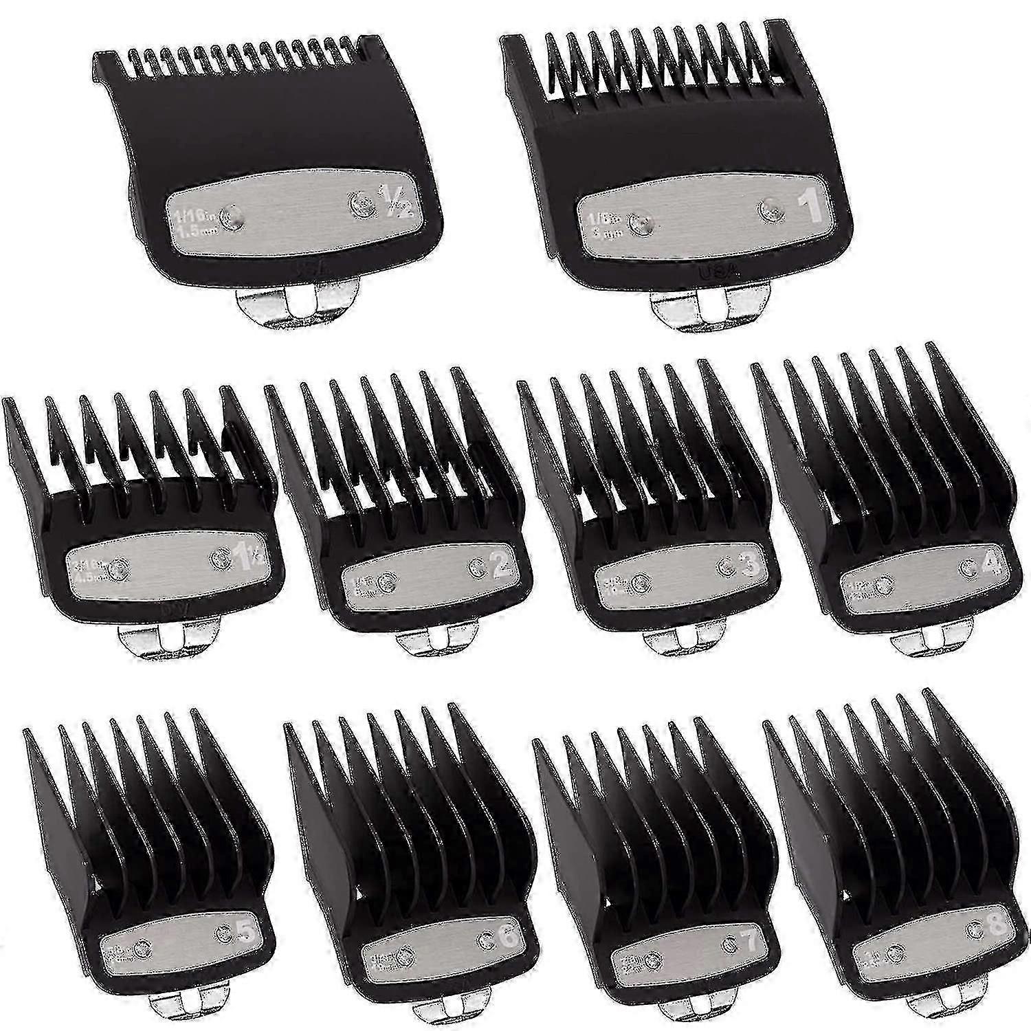 Clipper Guards Cutting Guides For Wahl Clipper With Metal Clip