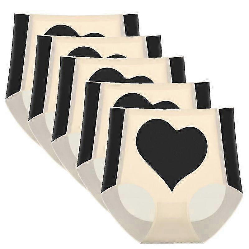 5 buc Chiloți sexy pentru femei Lenjerie intimă pentru femei Fără sudură Mătase de gheață Chiloți soli Talie medie Confortabil Respirabil G String
