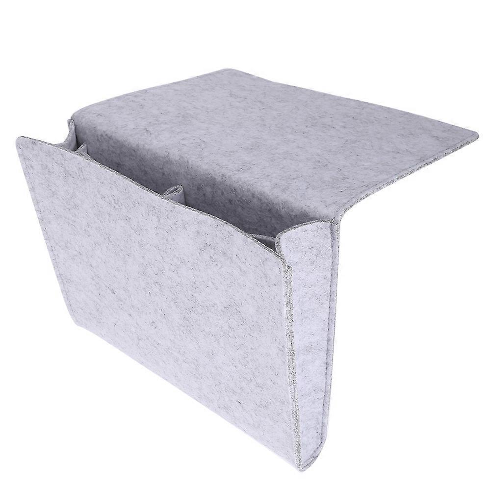 Simple style felt document storage bag, 2Small pocket for tablet and magazines