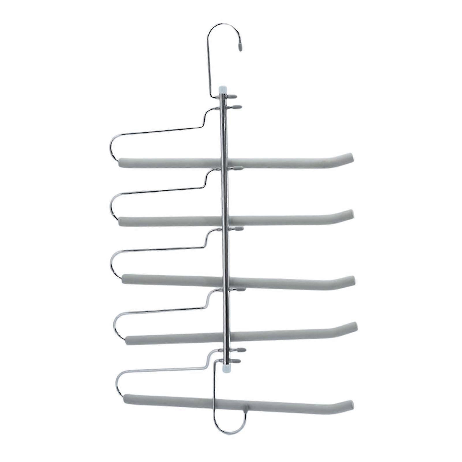 Multi-Layer Sponge Non-Slip Trouser Hangers Metal Storage Hangers Non-Marking Trouser Hangers Silk