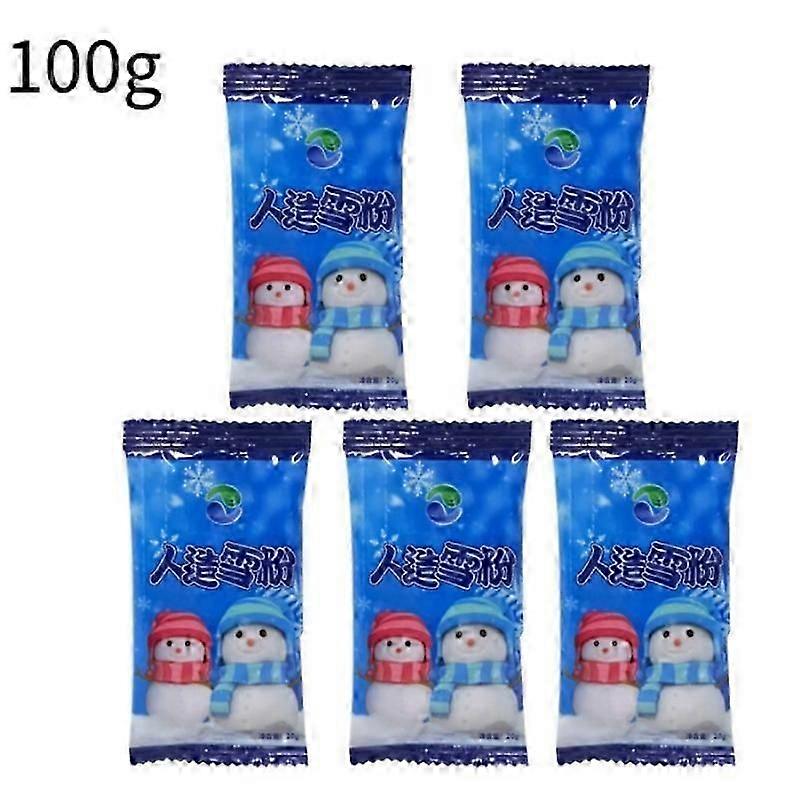 10x Powder Snowflake Artificial Non-toxic Harmless Christmas Decor Snowflakes 20/100g Lifelike Snowflake Resin