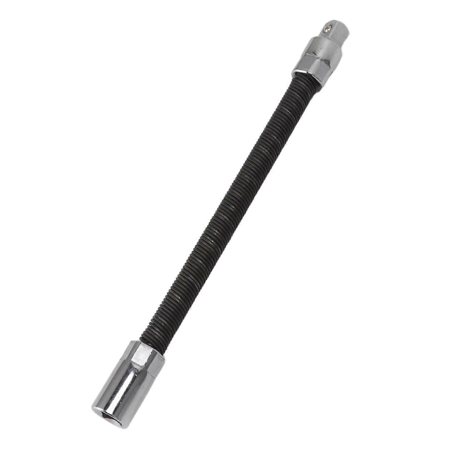 Wrench Extension Rod Bendable Universal Flexible Shaft Sleeve Extension Bar for Factory Workshop Black 3/8