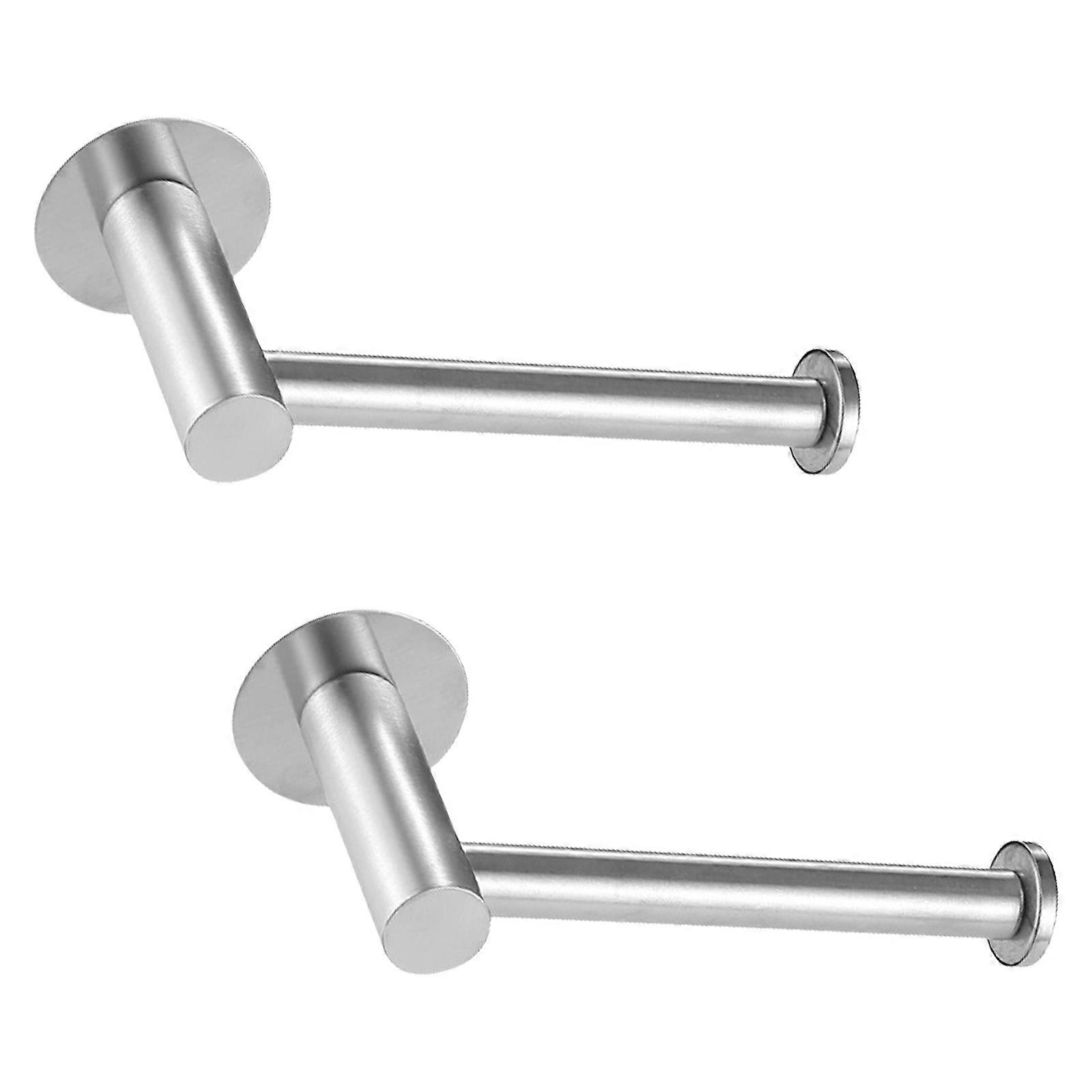 2ピースの粘着カーテンホールドバック、リビングルームと寝室のカーテン用多用途の金属製タイバックペーパースタンドシルバー