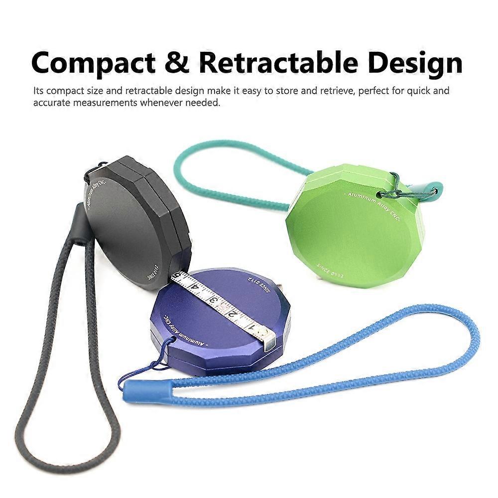 2m Retractable Tape Measure Woodworking Aluminum Alloy Ruler High Accurate Distance Measurement Devi