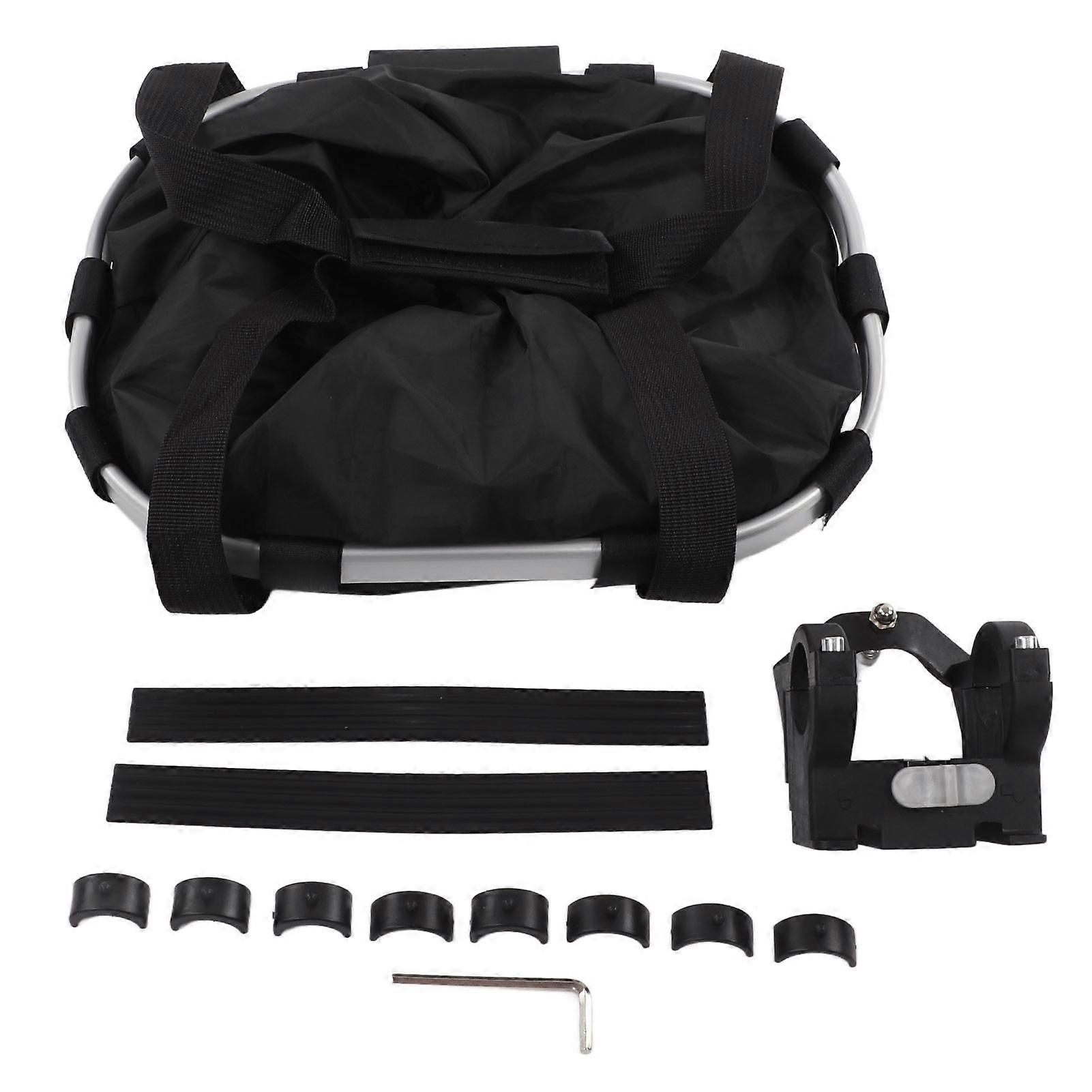 Foldable Bike Basket for Dogs - Waterproof, Lightweight, Adjustable, Compatible with Most Bicycles