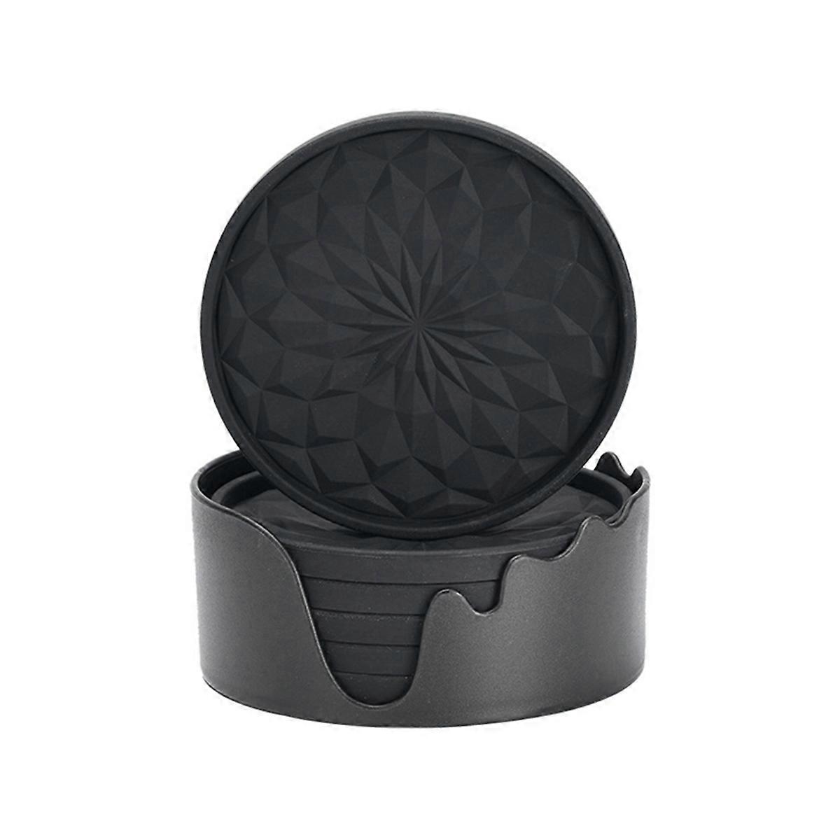 Diamond thread coasters Heat- coasters (Black)