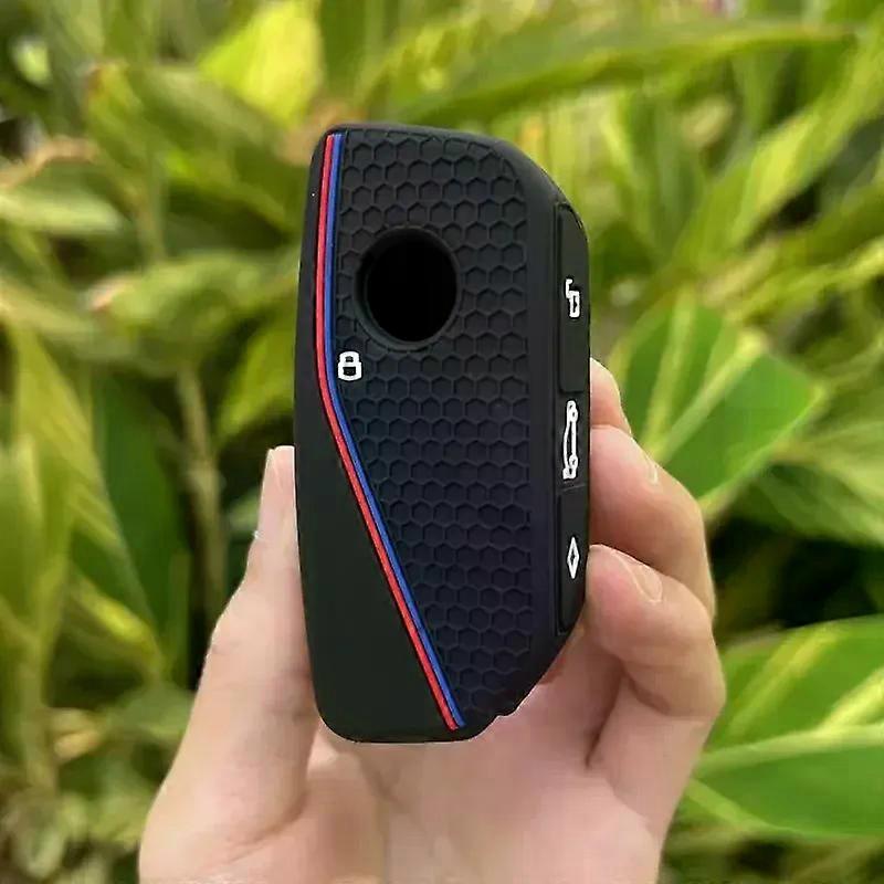 silicone holder key cover Accsesories car key case keychain compatible for   Series 7 735i 740Li X7 X1 U11 I7 G07 LCI XM