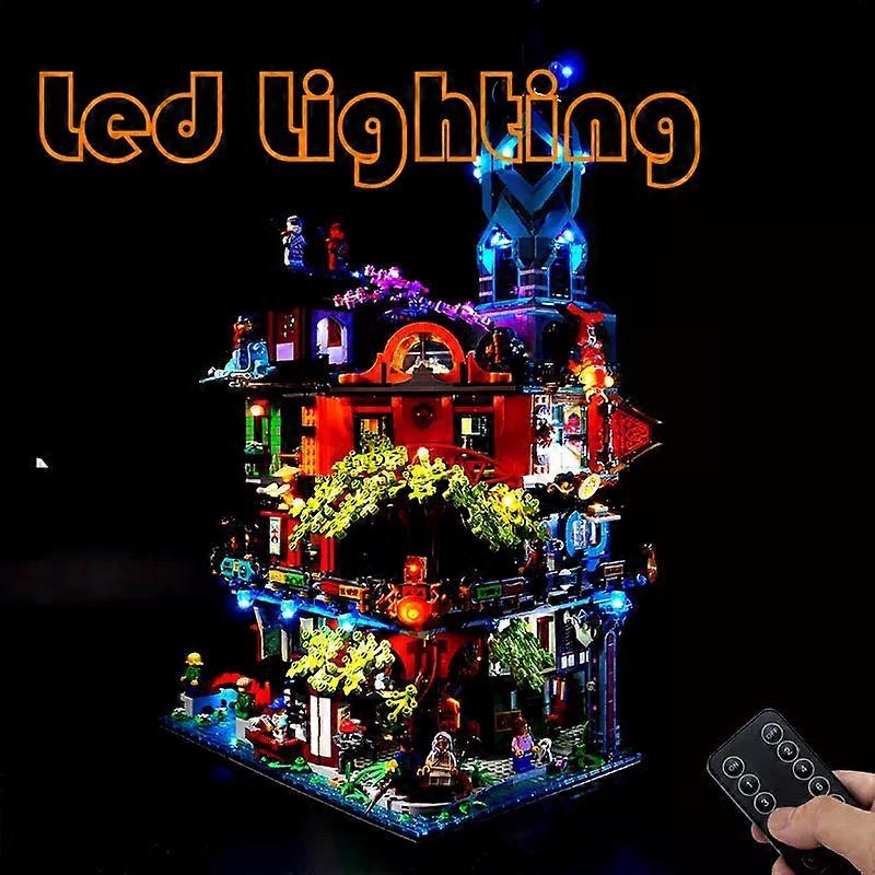 Lighting Set For 71741 Ninjagosed City Gardens Movie Not Include Building Blocks (Only Led Light Kit)
