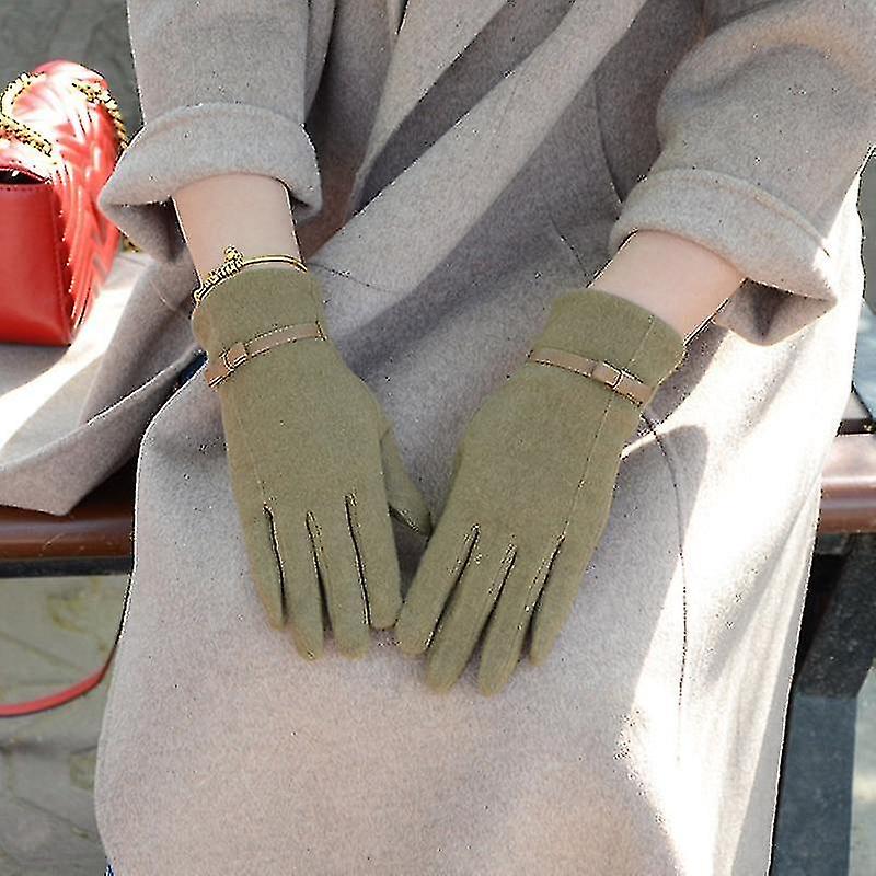 Elegant mode ull pekskärm handskar - vinter varm
