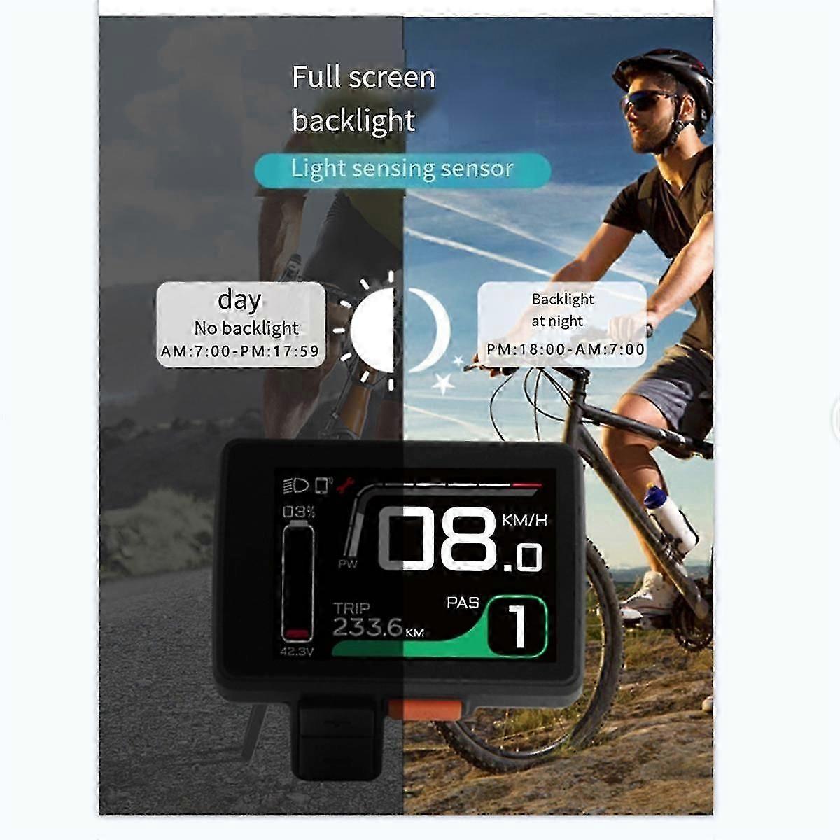 E-Bike 24/36V/48V 5PIN Color Screen LCD Display Motor Speed Meter Scooter Control Switch Electric B JN