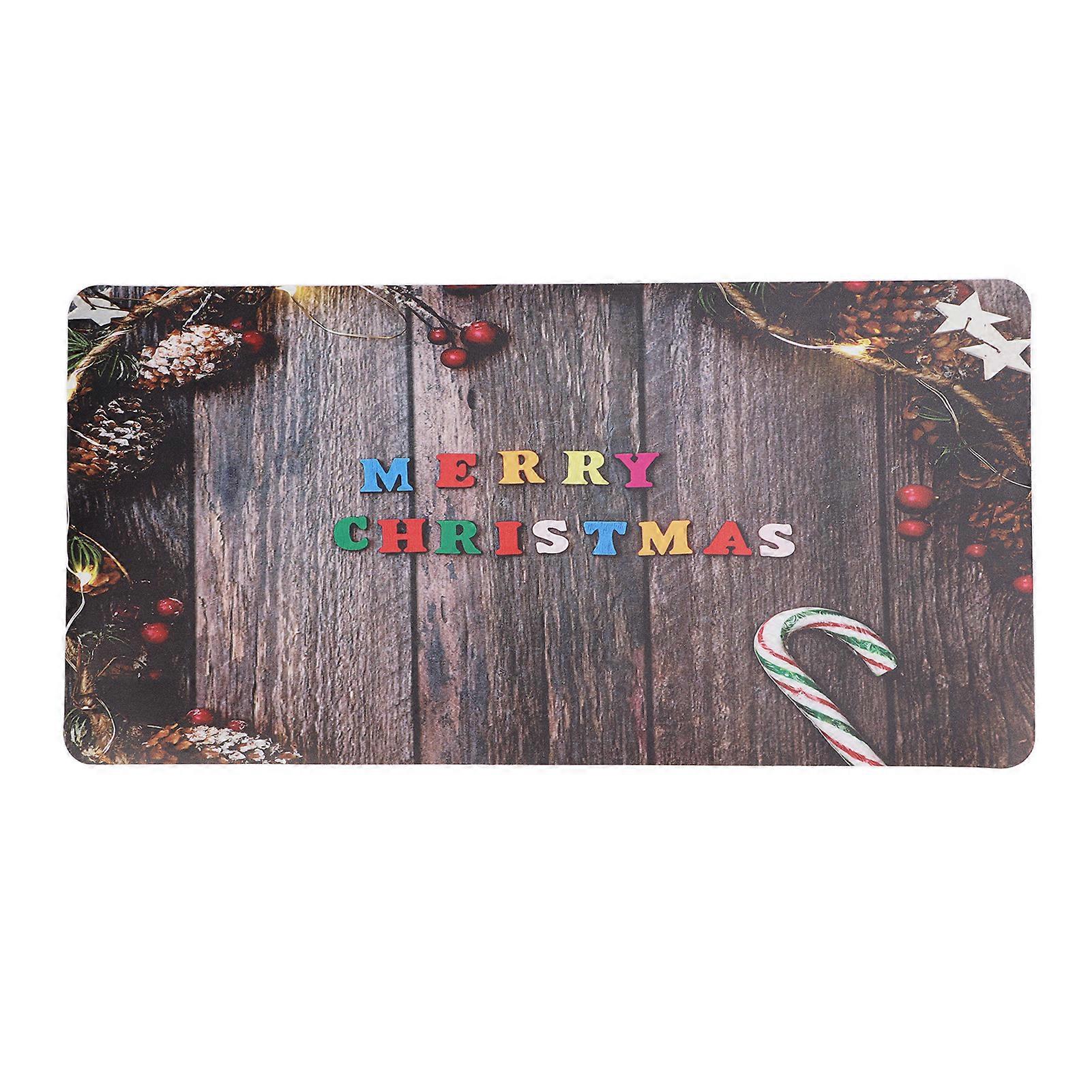 Mouse Pad Large Merry Christmas Pattern Decorative Computer Keyboard Desk Protector Mat