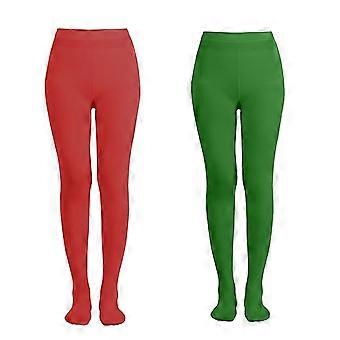 Meia-calça feminina Meia-calça opaca Leggings Cor sólida Elástico Cintura alta Meia-calça com pés Dia de São Patrício Meia-calça