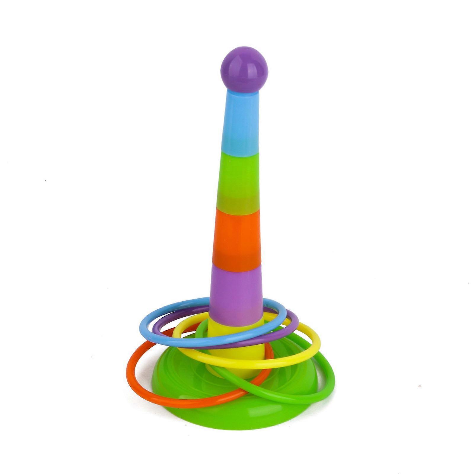 Bird Desktop Stacking Toy Parakeets Intelligence Training Game for Budgies Parrots Desktop Ringtoss Cockatiels