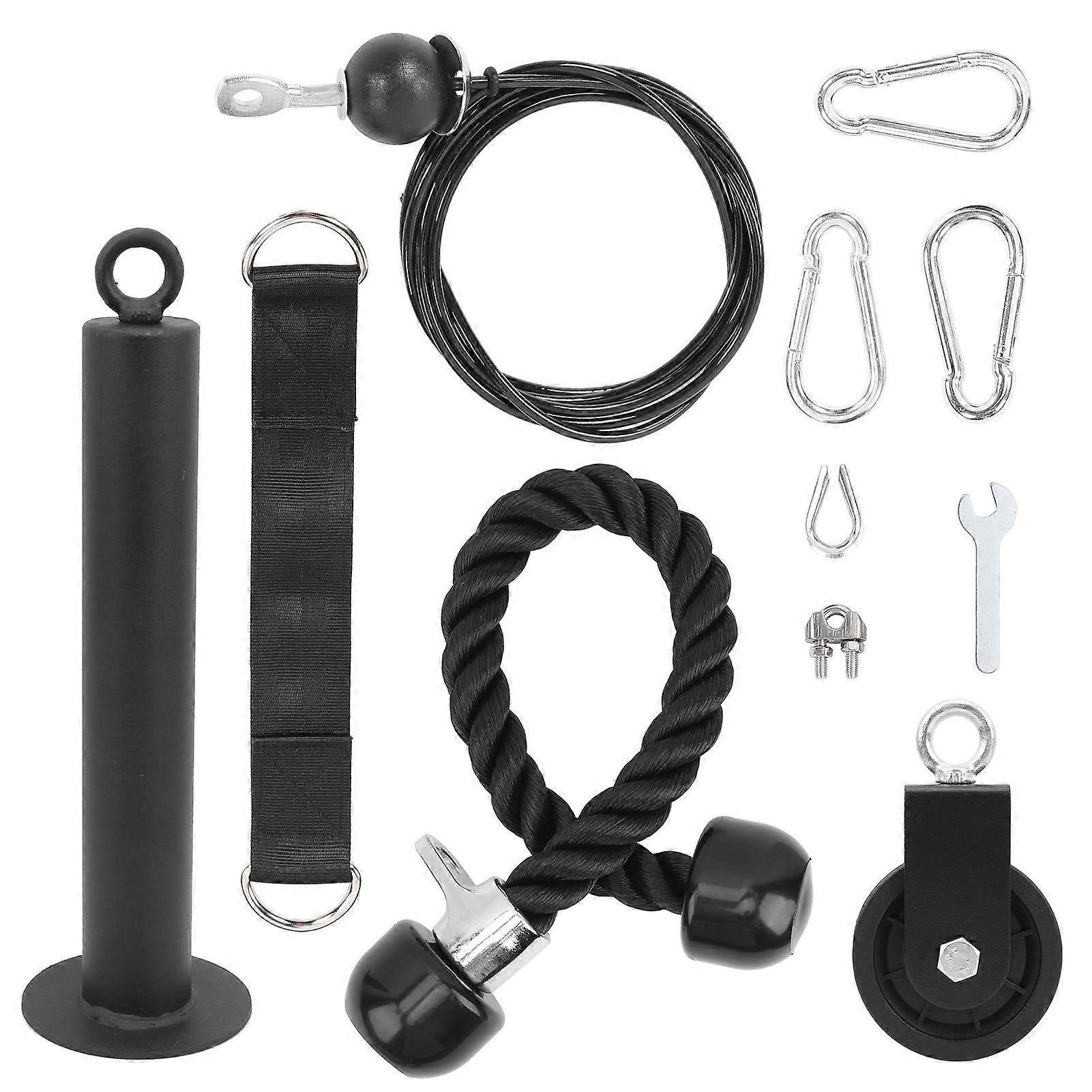 Fitness Gym Pulley System DIY Loading Lifting Machine Triceps Power Muscle Training Kits