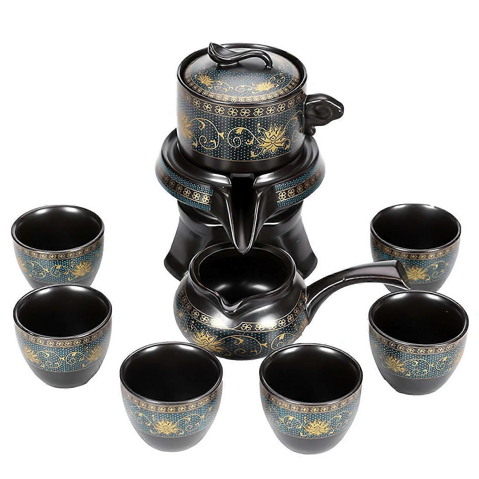 Automatic rotating tea set for tea lovers