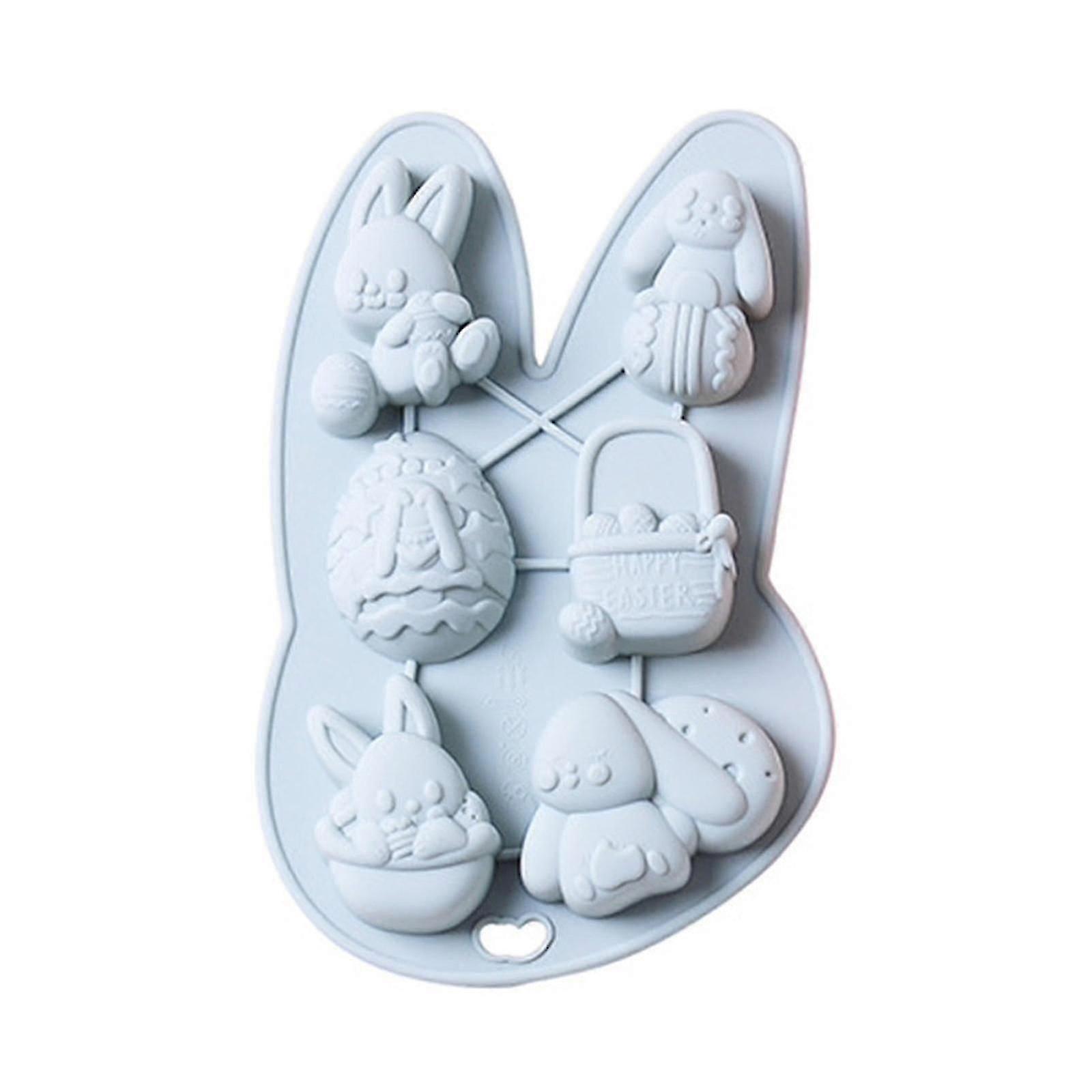 Easter Bunny Egg Shape Mould Chocolate Baking Cake Molds Silicone Baking Gadgets