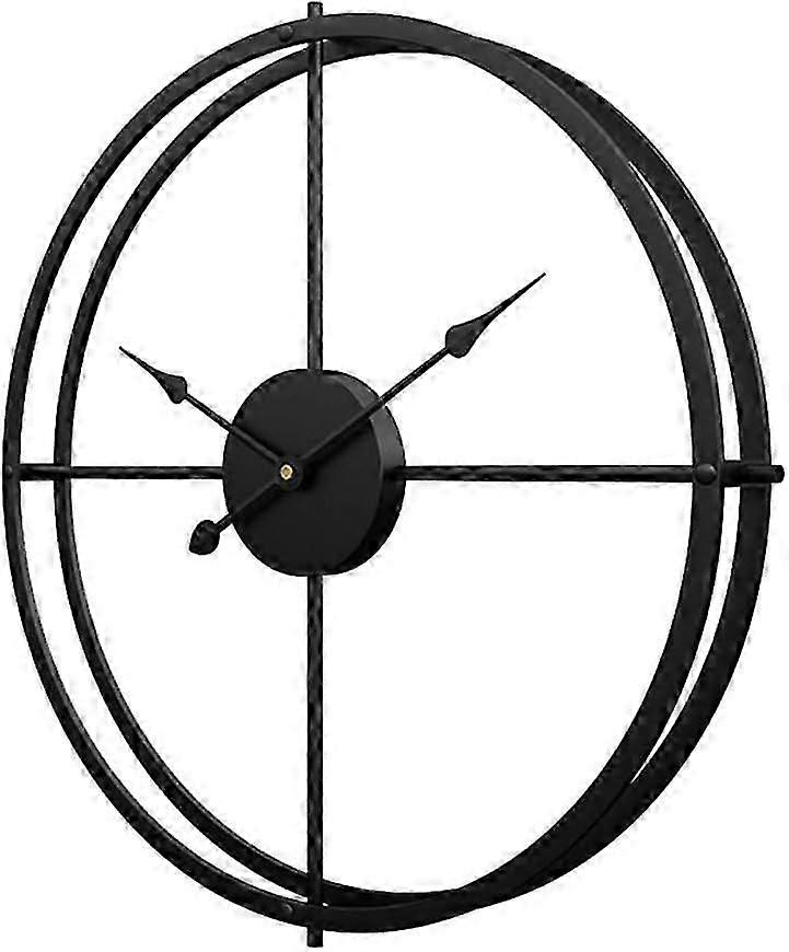Wall clock 51cm metal silent clock Wall clock without ticking noises-Golden
