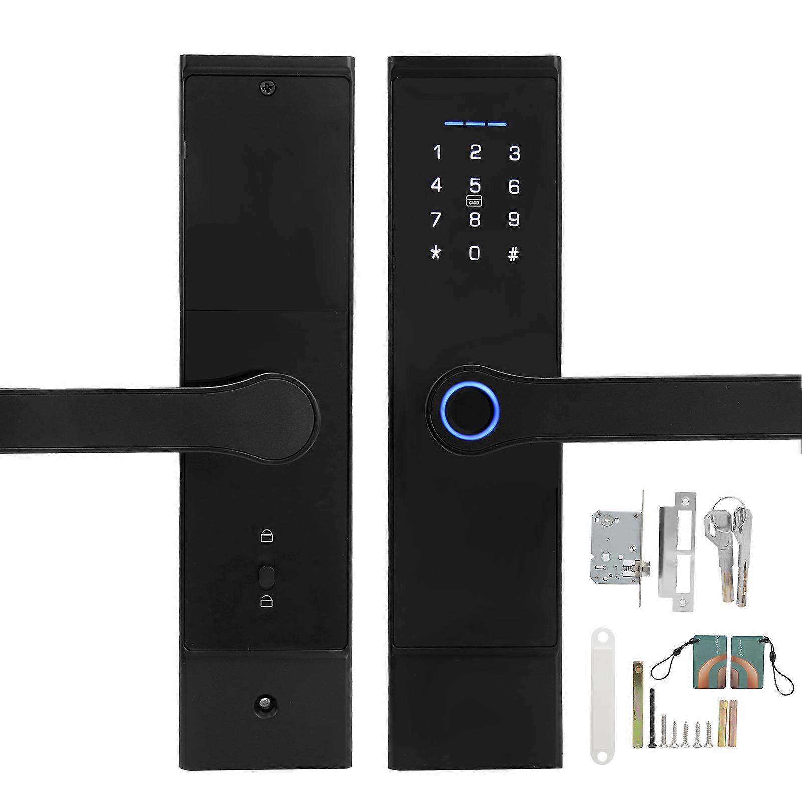 Intelligent Fingerprint Door Lock - Keyless Entry, Multi-Access Modes, USB Backup Power