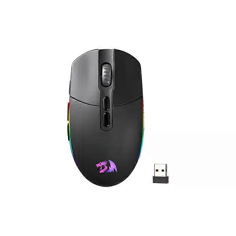 Redragon M719 Pro Wireless Optical Gaming Mouse, 8 programmierbare Tasten, RGB 10.000 DPI, ergonomische PC-Computer-Gaming-Mäuse