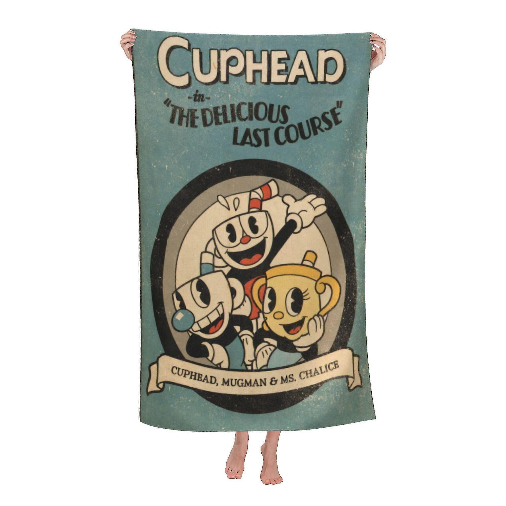 0 Cuphead Beach Towel, Large Microfiber Bath Towel #wdr1