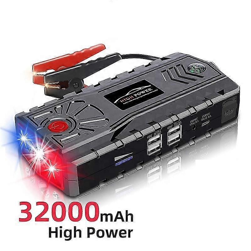 Alta qualità 32000mah ad alta potenza auto Jump Starter Power Bank multifunzione portatile 12v batteria al litio auto Jump Starter