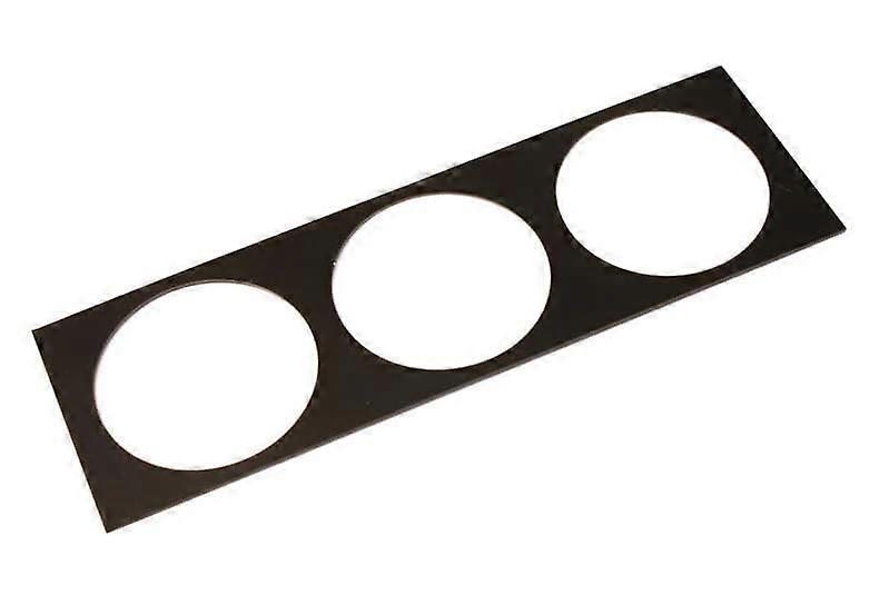 Massive DINpanel Gauge Command Mounting Panel Triple 3 Position Low Glare Black for Enhanced Dashboard Compatibility