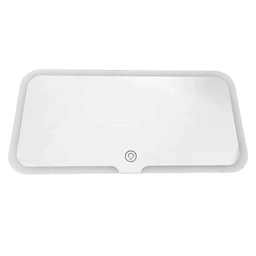 Car mounted LED makeup mirror, car sun visor with light makeup mirror