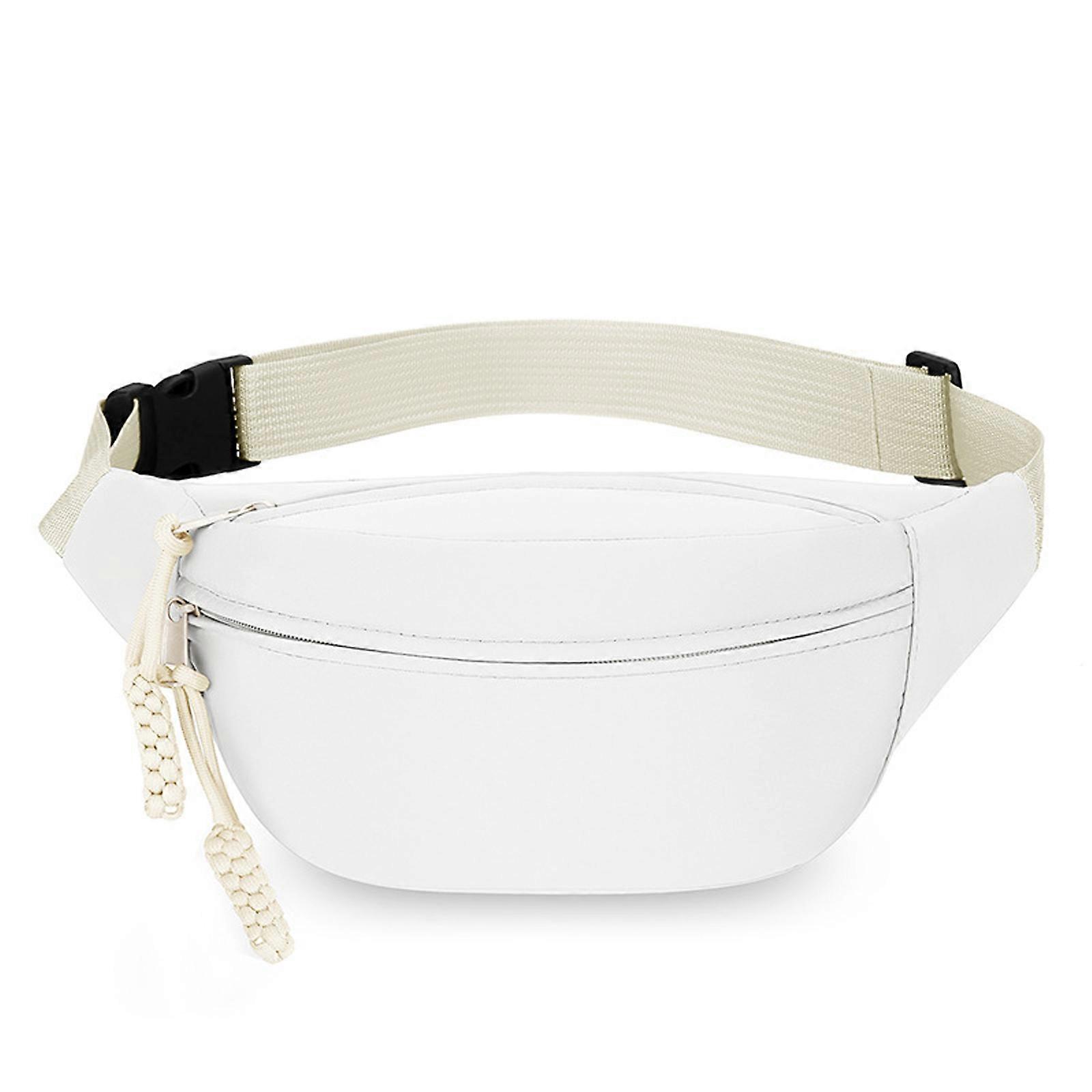 Marsupio per donna e uomo Piccola borsa a tracolla con tracolla regolabile Marsupio Pratico marsupio sul petto Colore bianco
