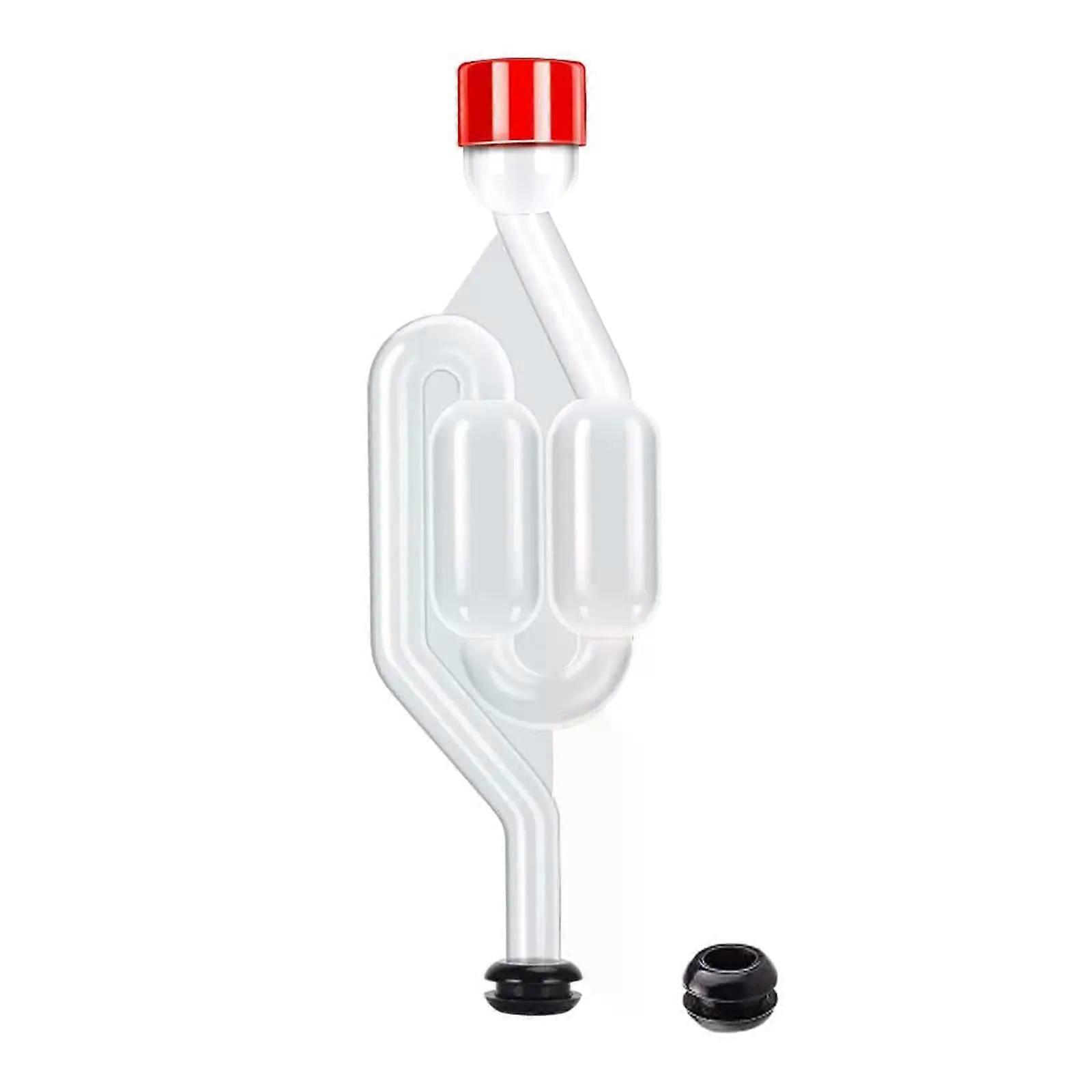 Fermentation Airlock S Type Twin Bubble Airlock with Grommets for Wine Beer BPA FREE Food Grade