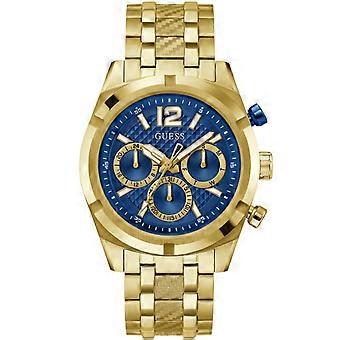 Guess watches gents resistance Men's Analog Quartz watch with gold-plated stainless steel bracelet GW0714G2