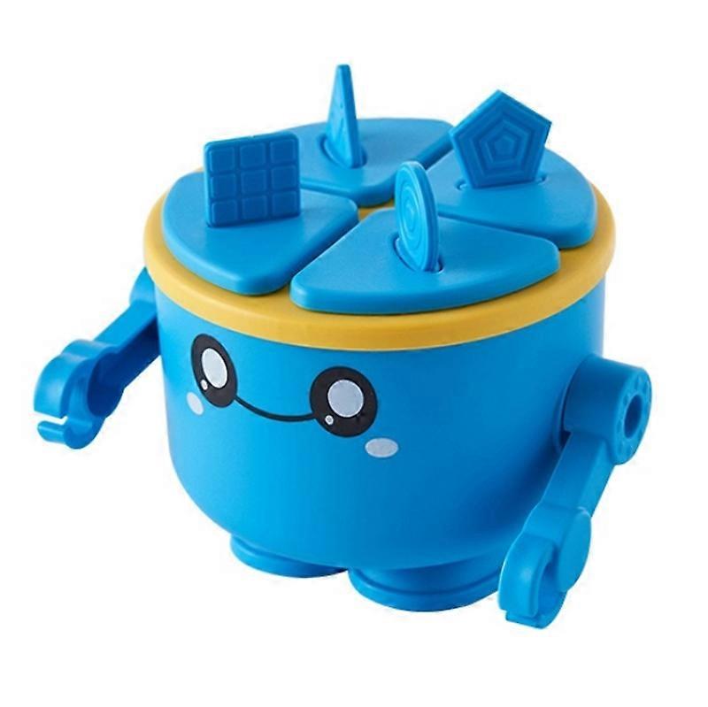 Children Silicone Ice Tray Homemade Ice Cream Mold, Specification: Robot (Blue)
