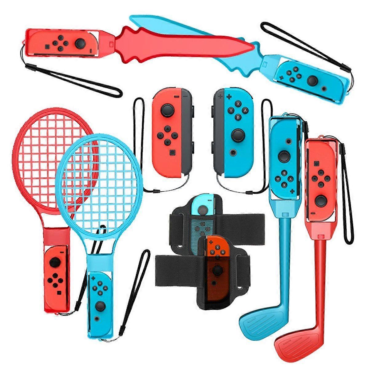 Game Controller 10-in-1 Switch Game Accessory Set für Nintendo Sports Fun Gaming Experience
