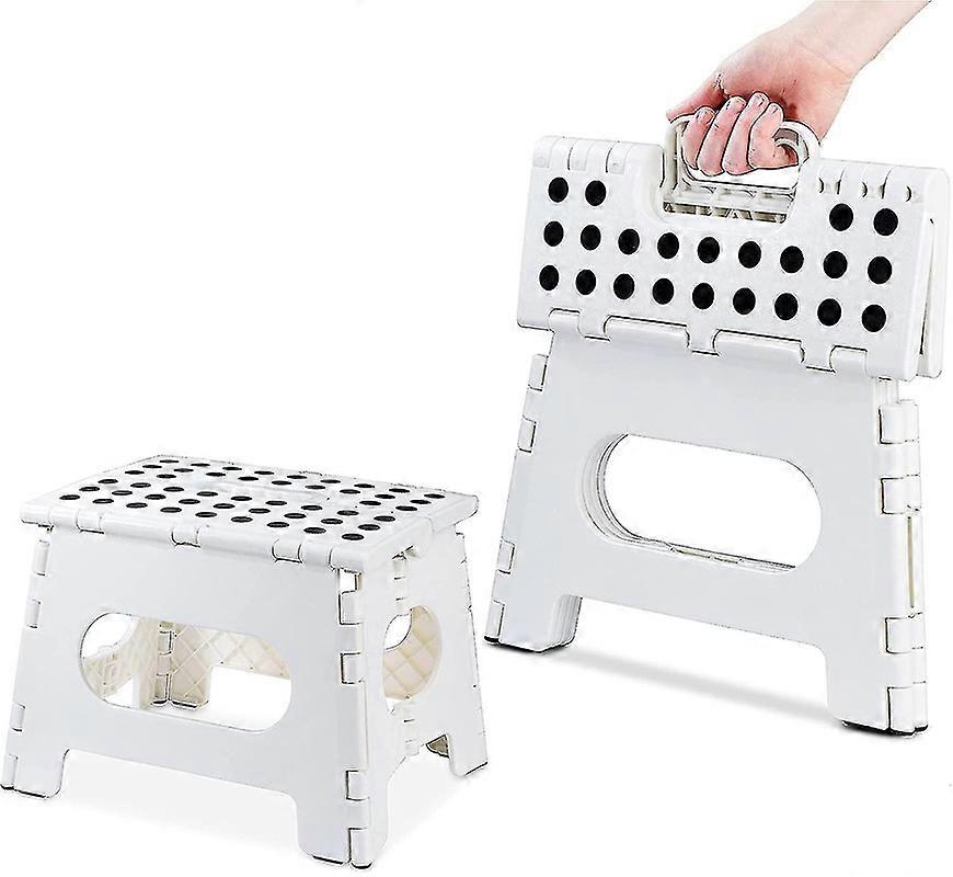 折りたたみ式ステップスツール - 子供と大人、キッチン、庭、バスルームのための高さ9インチの折りたたみ式スツール