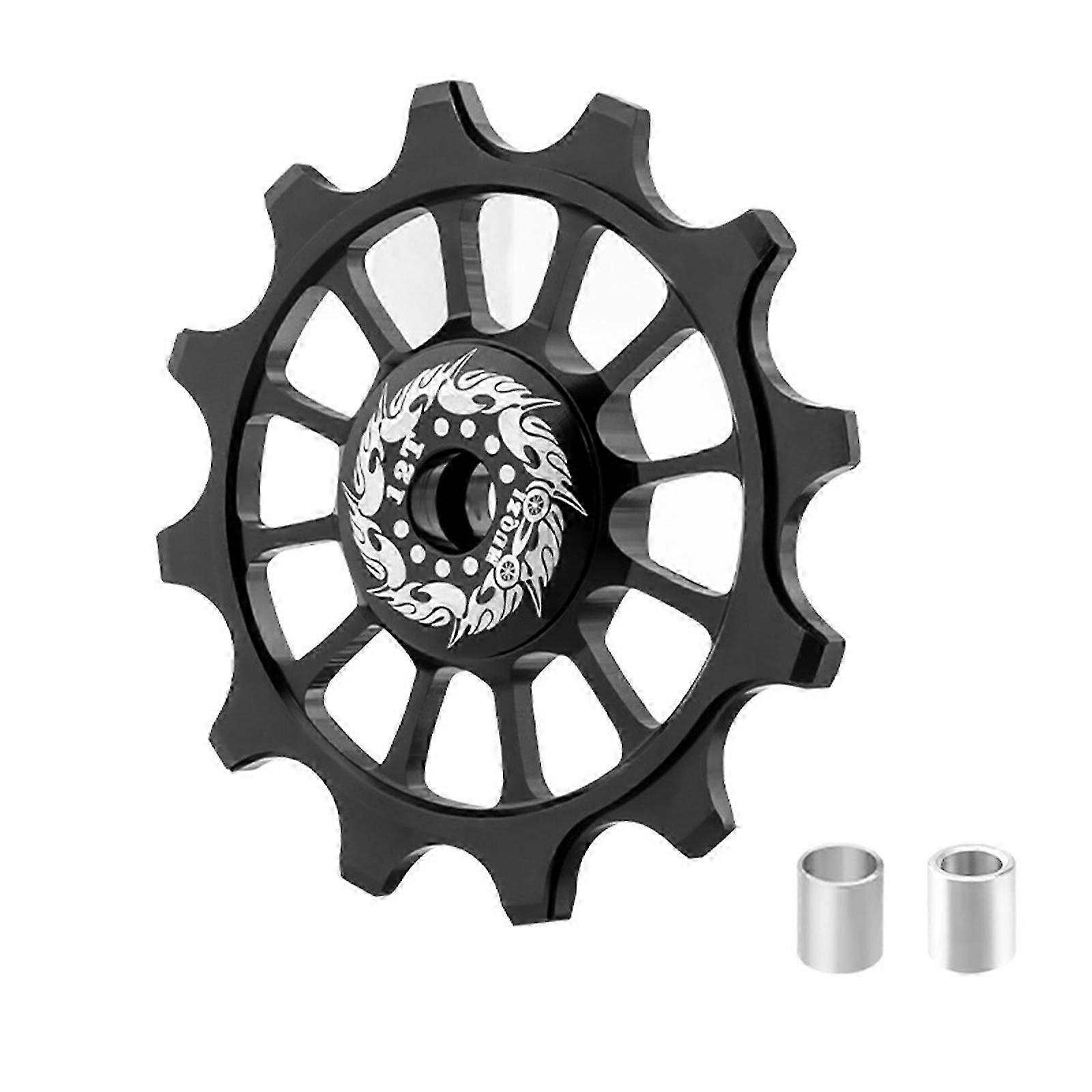 12 الأسنان الخلفية derailleur بكرة مع السيراميك تحمل الطريق دليل الدراجة الأسطوانة المتانة الدراجة التبعي الذهب