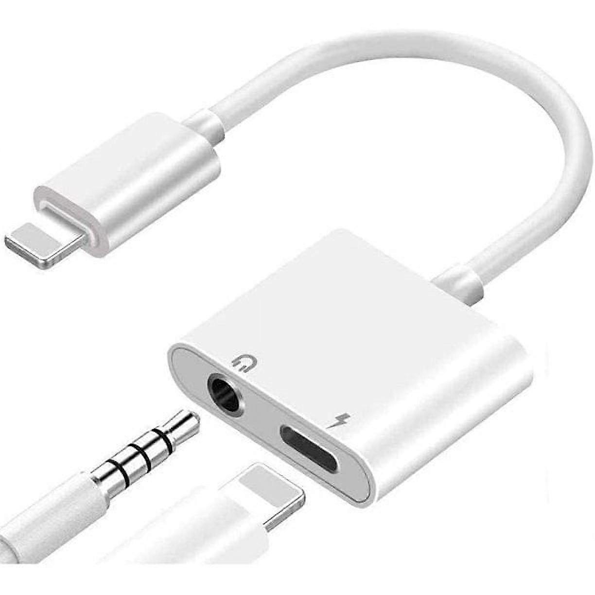 2in1 3.5mm Jack AUX Splitter 8 Pin For iphone
