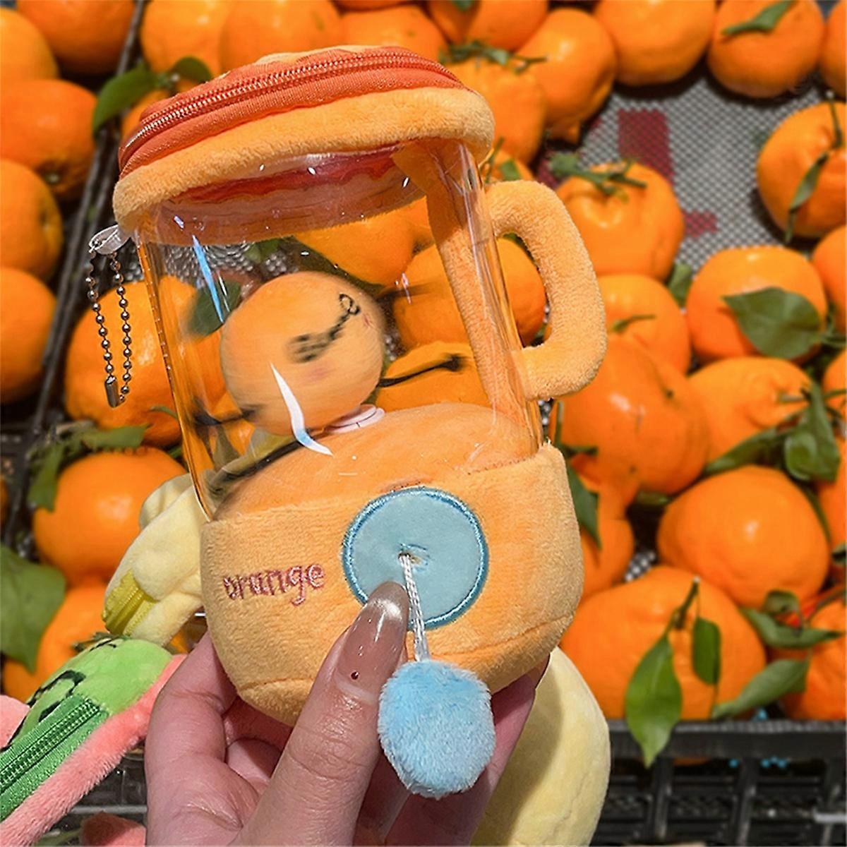 Funny Drawstring Rotating Stuffed Juicer Plush Toy,C