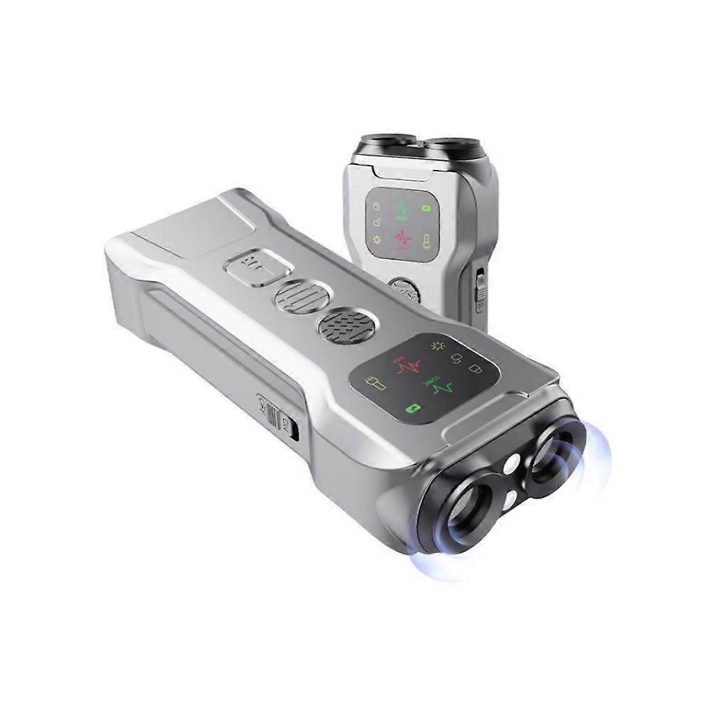 R9 Ultrasonic Dog Repellent Device with LED Flashlight, Dual Head Anti Barking D