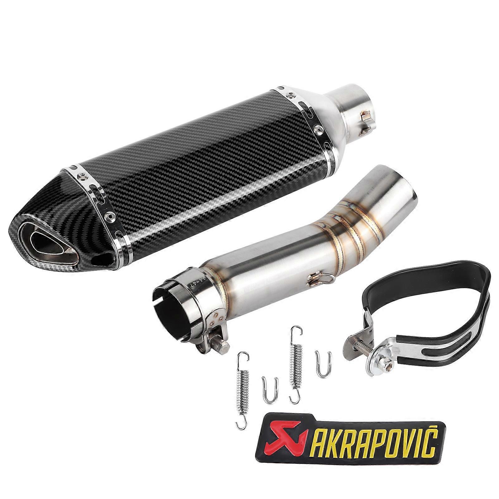 Exhaust System Slip‑On Muffler with DB Killer + Mid‑Pipe Fit for CBR500R CB500F CB500X 2013‑2015