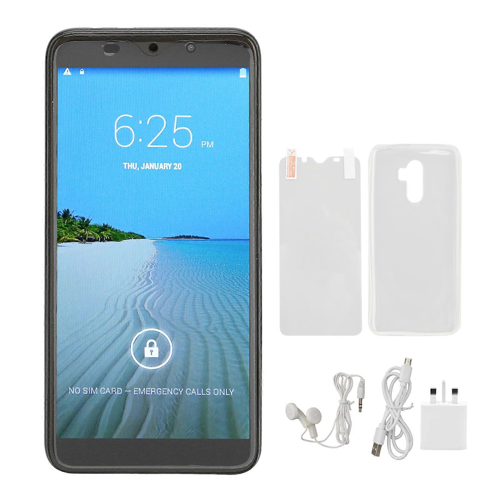 5.72in Smartphone for Android 11 2.4G 5G WiFi 4GB RAM 32GB ROM 4800mAh MT6580 8 Core 1920x1080 2MP Front 5MP Rear Camera GPS