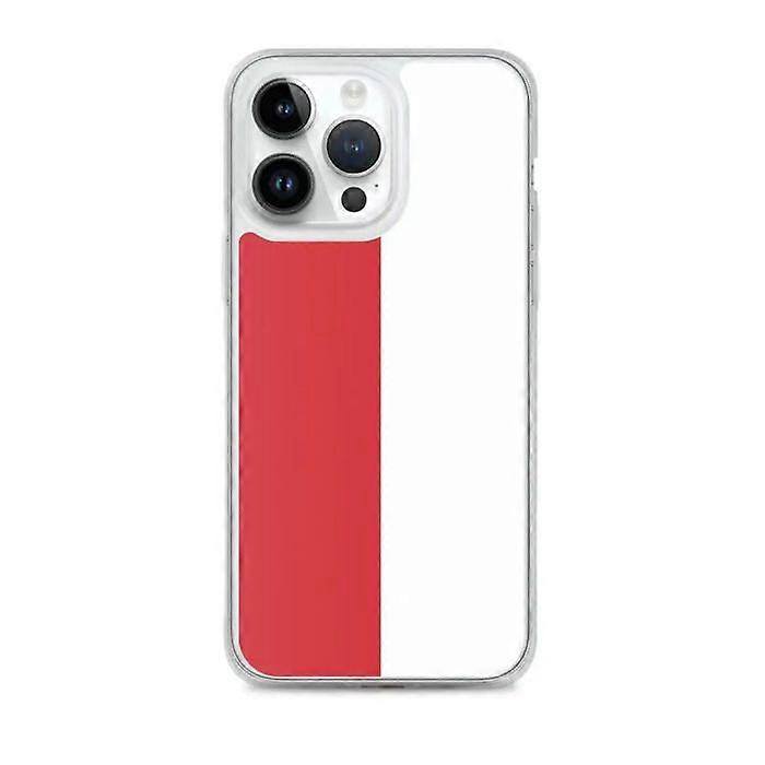 iPhone Case - Monaco - Flag - Flexible - Multi-Colored - Compatible with iPhone 14 Pro Max