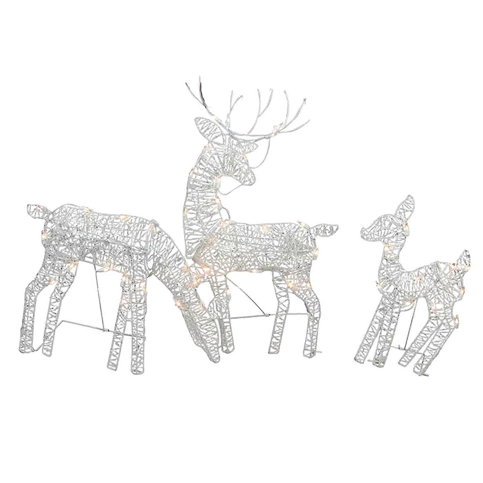 Ferro Art Cervo di 3 Renna Lampeggiante Alce per Decorazioni
