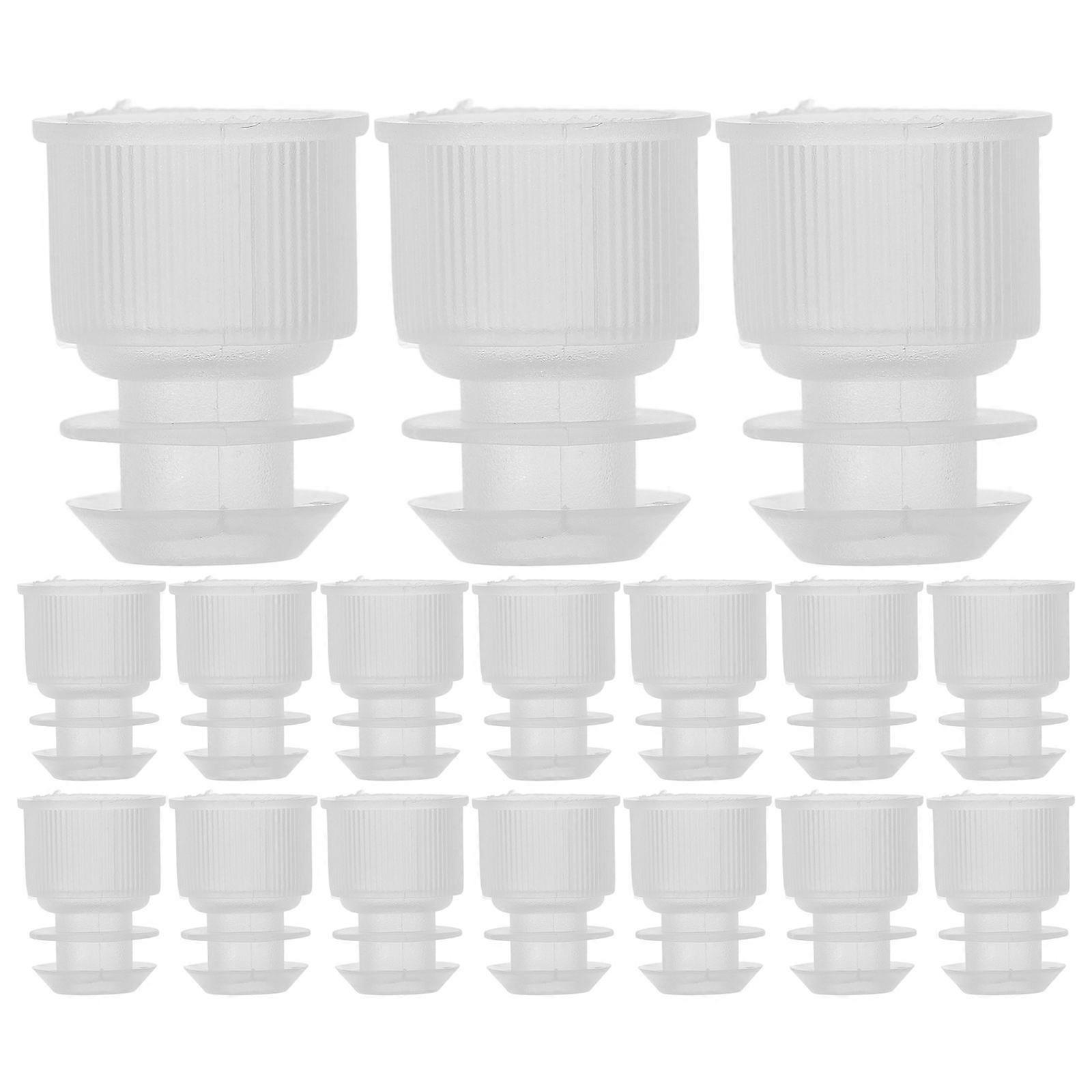 100 قطعة مختبر سدادات لأنابيب الاختبار البلاستيك ختم المقابس مختبر زجاجة سدادات الصلبة أنبوب اختبار المقابس لتجربة استخدام سدادات بلاستيكية مجنحة