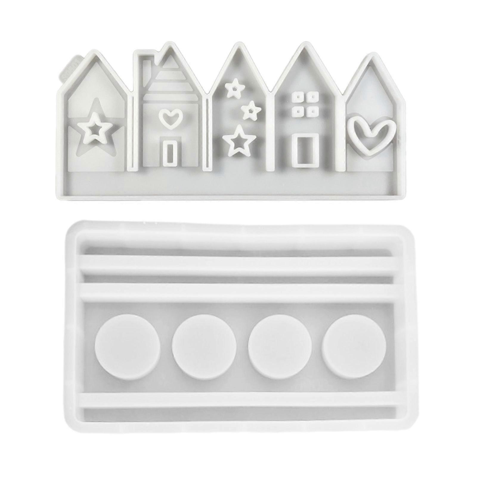 Unique House Decorations Crafting Mold Multifunctional House Shaped Candle and Soap Resin Moulds for Artistic Creation