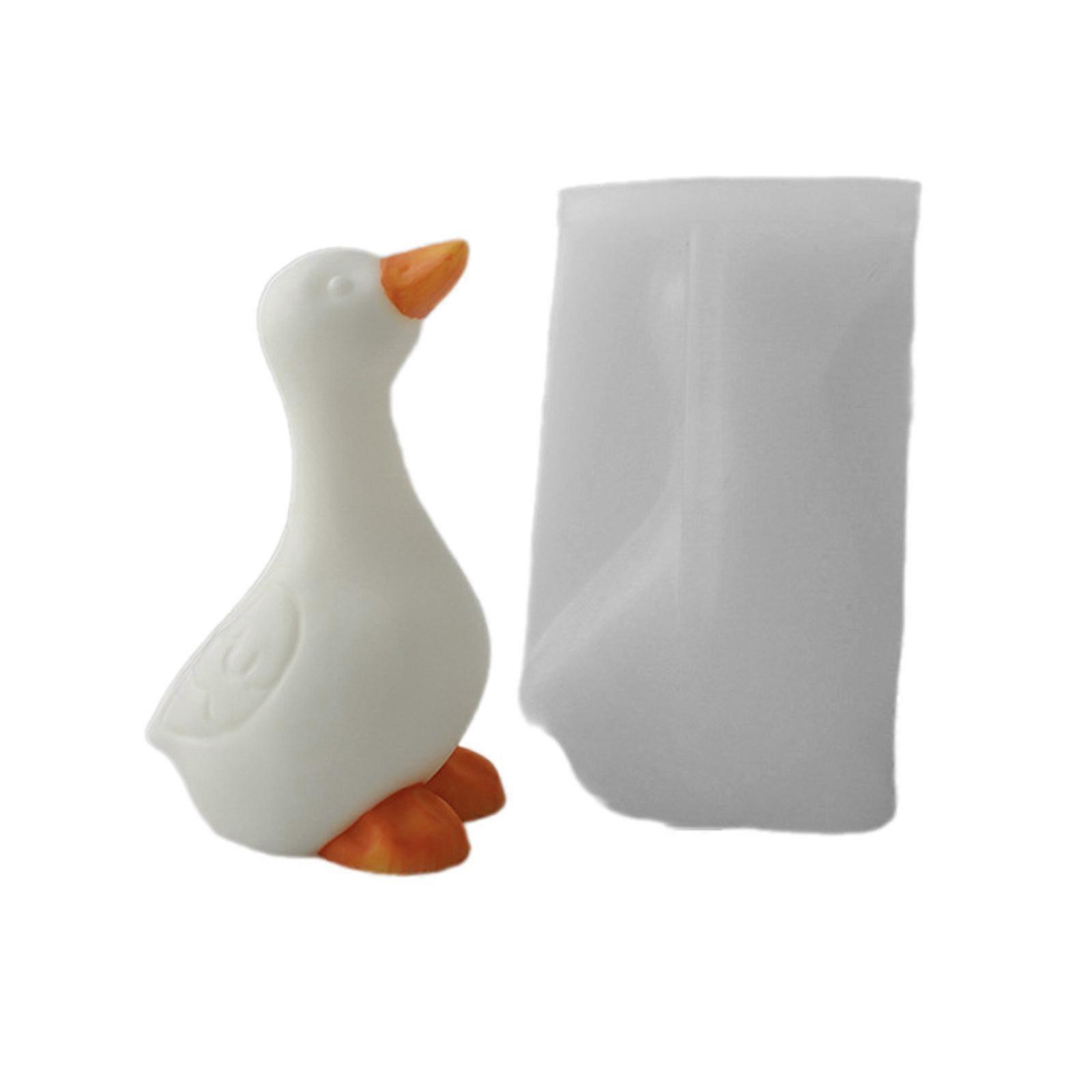 3D Duck Candle Silicone Mold DIYs Small Animal Soap Plaster Resin Craft Handmade Chocolate Ice Cake Baking Tool Family