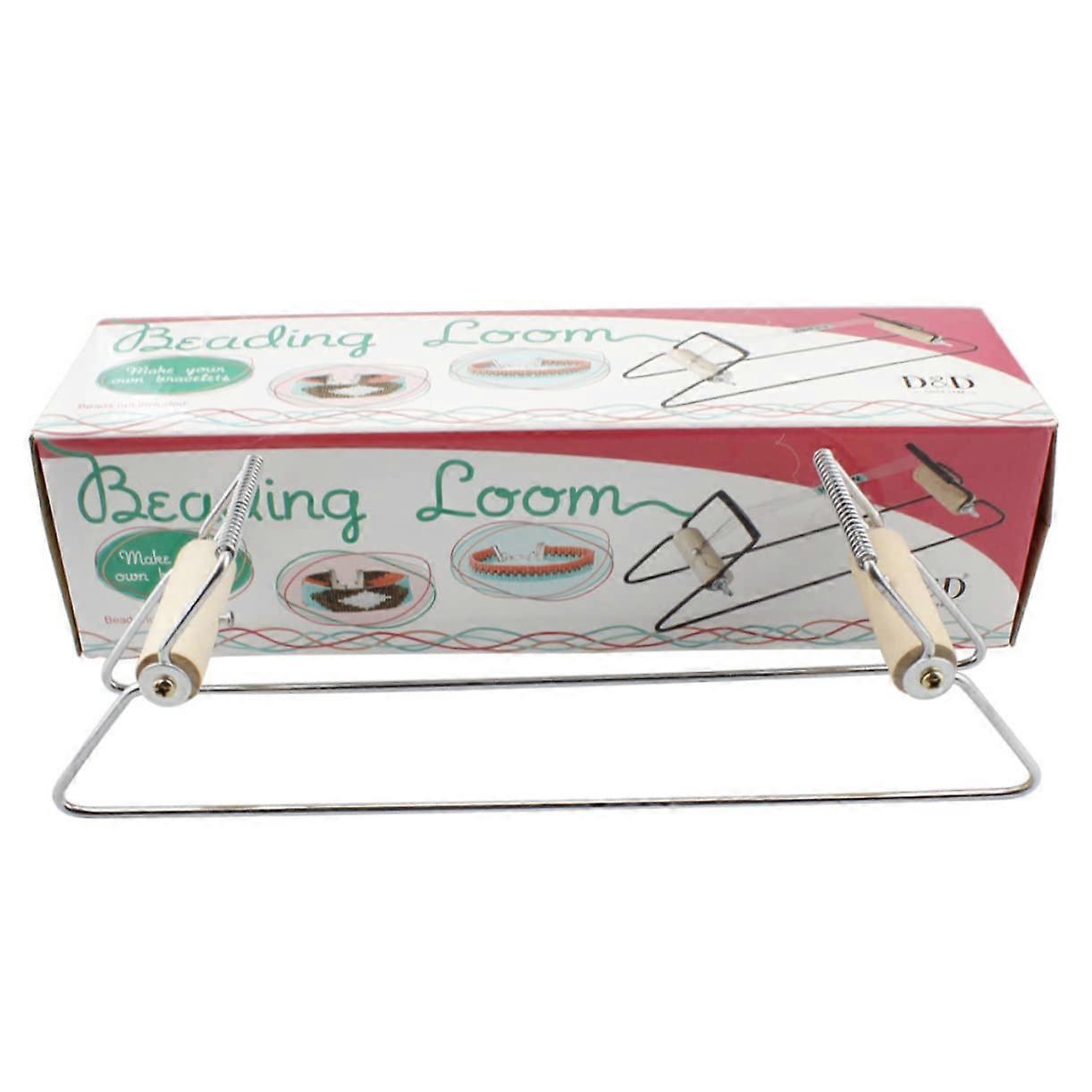 Traditional Beading Loom Bracelet Making Tool for DIY Projects, Adjustable Size Bead Loom Kit for Beginners and Experts