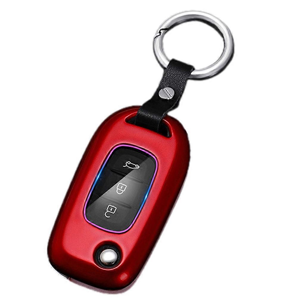 Car for Key Fob Cover for Koleos Kadjar Car for Key for Case Protector Keychain China red
