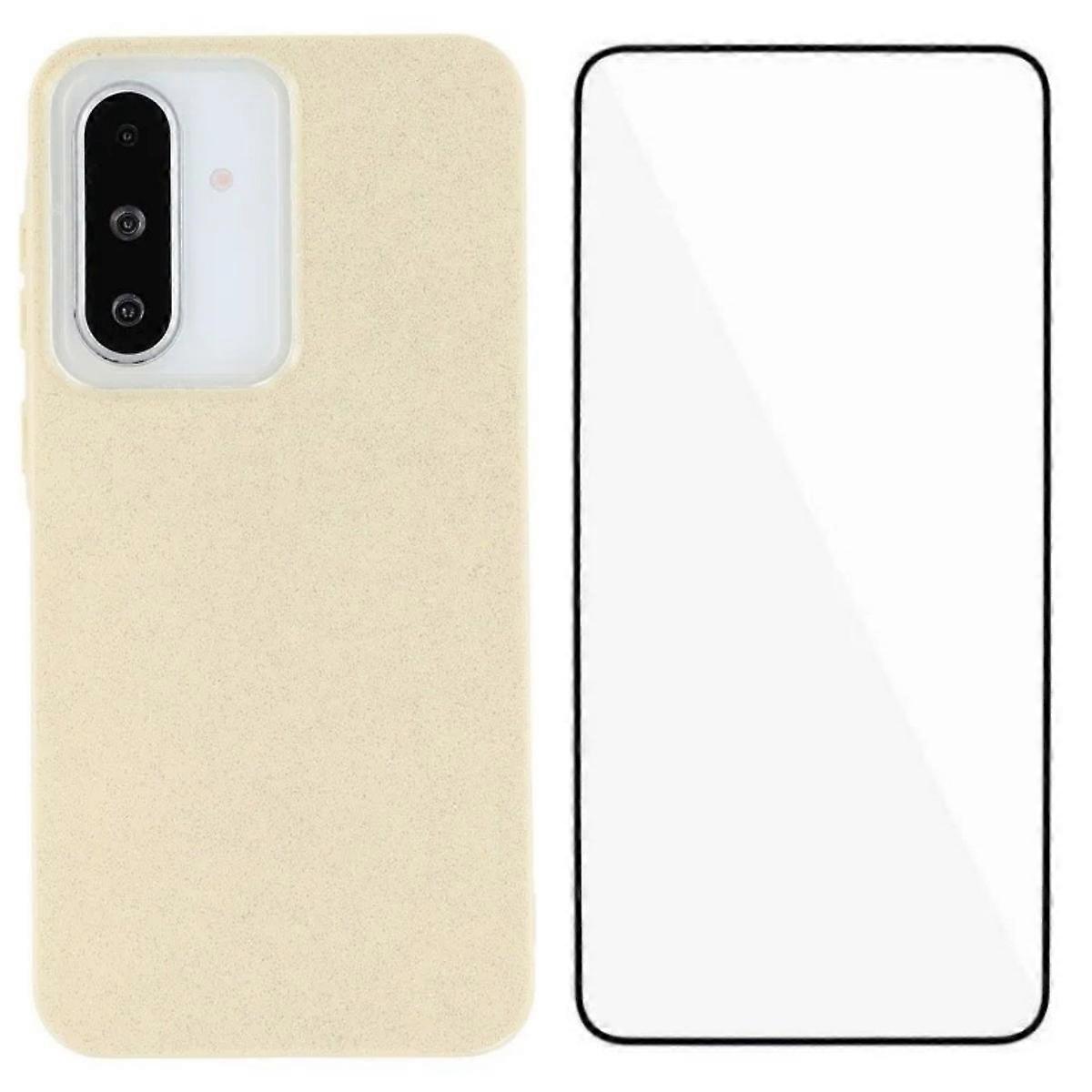 For Samsung Galaxy A54 5G Glitter Case WANLONFENG XL2 Series IMD TPU Phone Cover with Tempered
